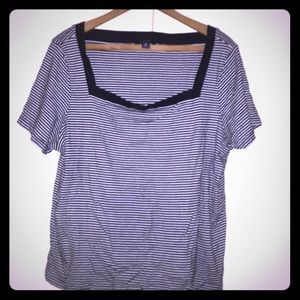 2X Plus Size Chaps Tee - Navy? Black? You decide